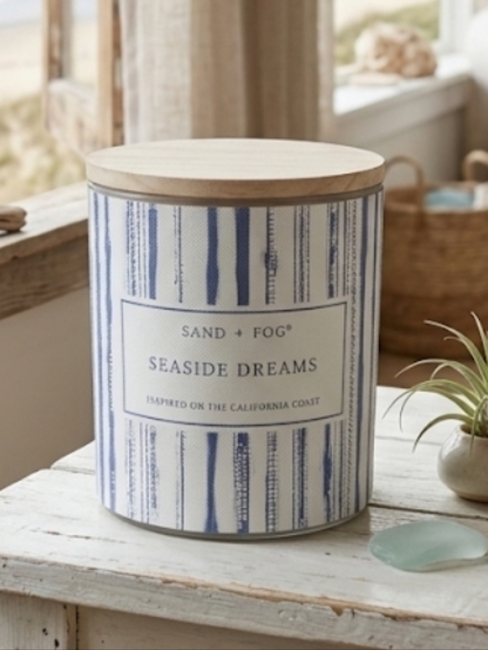Sand + Fog Single Wick Candle ~ 10 oz ~ Seaside Dreams